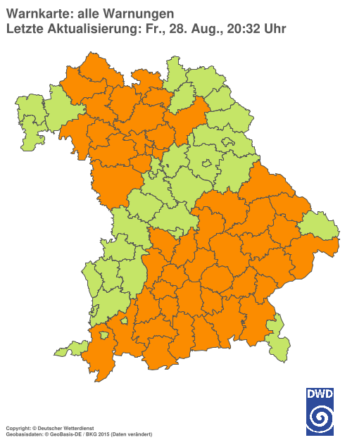 Aktuelle Wetterwarnungen für  Hannover