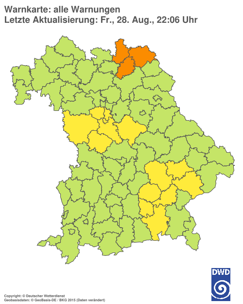Aktuelle Wetterwarnungen für  Hannover