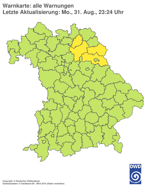 Aktuelle Wetterwarnungen für  Hannover