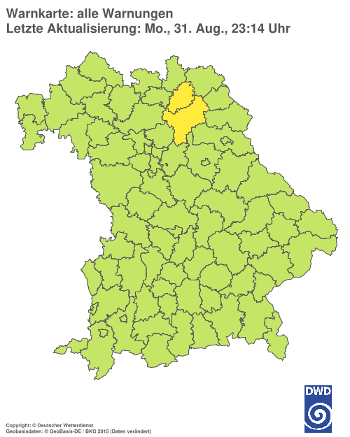 Aktuelle Wetterwarnungen für  Hannover