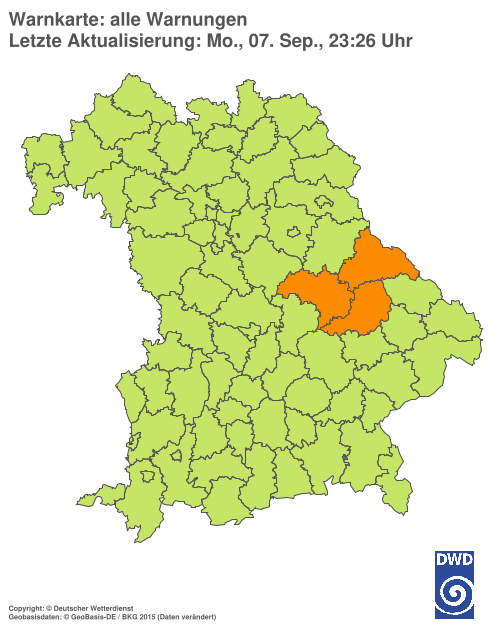 Aktuelle Wetterwarnungen für  Hannover