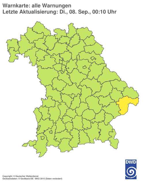 Aktuelle Wetterwarnungen für  Hannover
