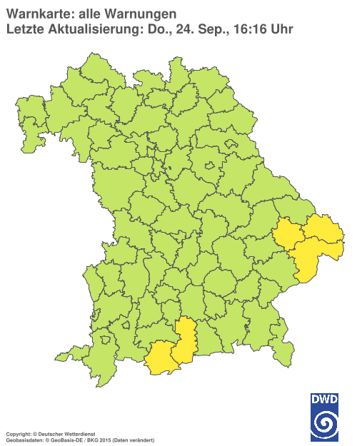 Aktuelle Wetterwarnungen für  Hannover