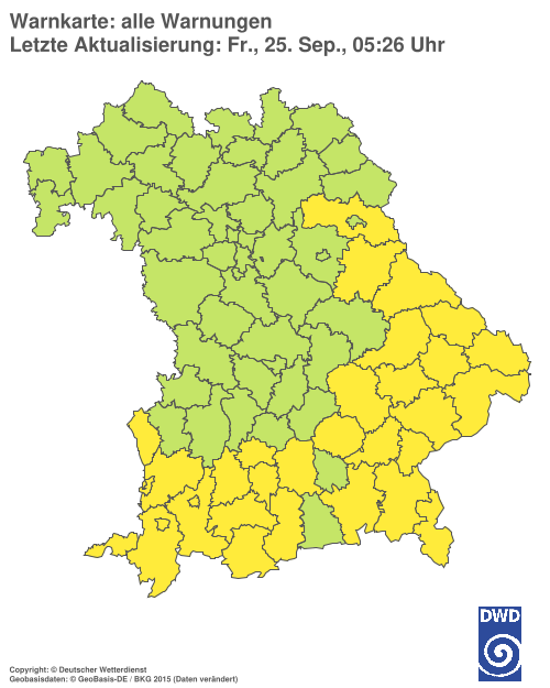 Aktuelle Wetterwarnungen für  Hannover