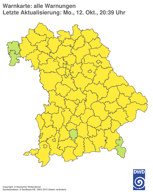 Aktuelle Wetterwarnungen für  Hannover