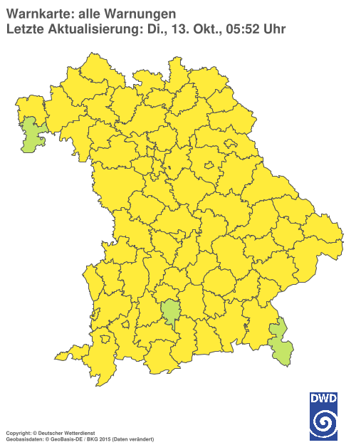 Aktuelle Wetterwarnungen für  Hannover