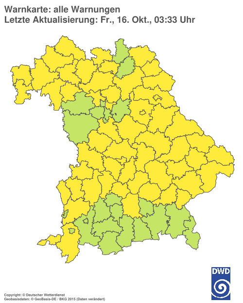 Aktuelle Wetterwarnungen für  Hannover