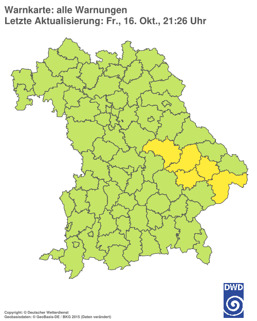 Aktuelle Wetterwarnungen für  Hannover