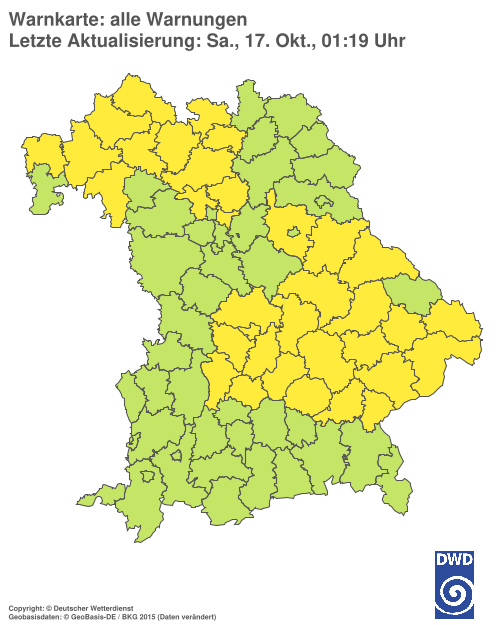 Aktuelle Wetterwarnungen für  Hannover
