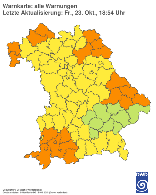 Aktuelle Wetterwarnungen für  Hannover