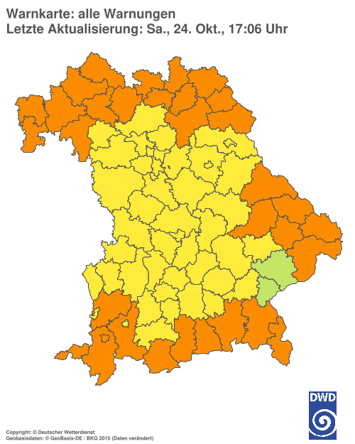 Aktuelle Wetterwarnungen für  Hannover