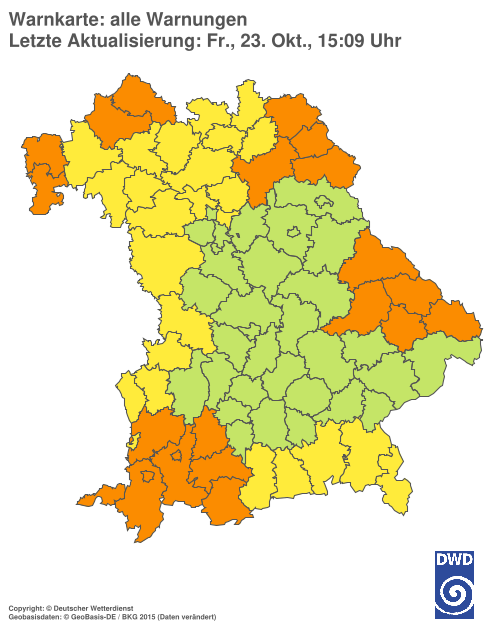 Aktuelle Wetterwarnungen für  Hannover