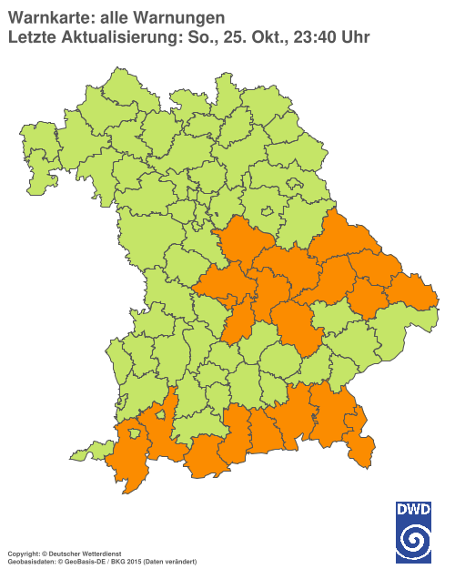 Aktuelle Wetterwarnungen für  Hannover