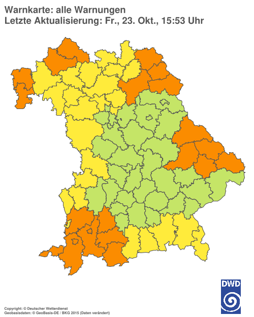 Aktuelle Wetterwarnungen für  Hannover
