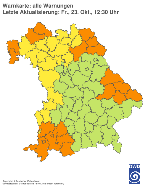 Aktuelle Wetterwarnungen für  Hannover