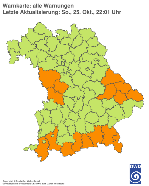 Aktuelle Wetterwarnungen für  Hannover