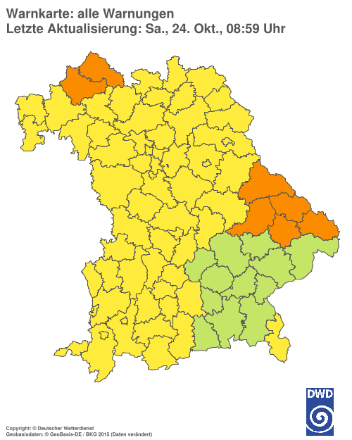 Aktuelle Wetterwarnungen für  Hannover