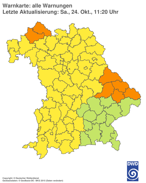 Aktuelle Wetterwarnungen für  Hannover
