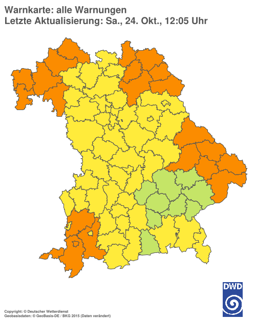 Aktuelle Wetterwarnungen für  Hannover