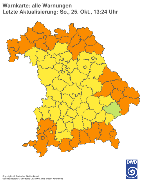 Aktuelle Wetterwarnungen für  Hannover