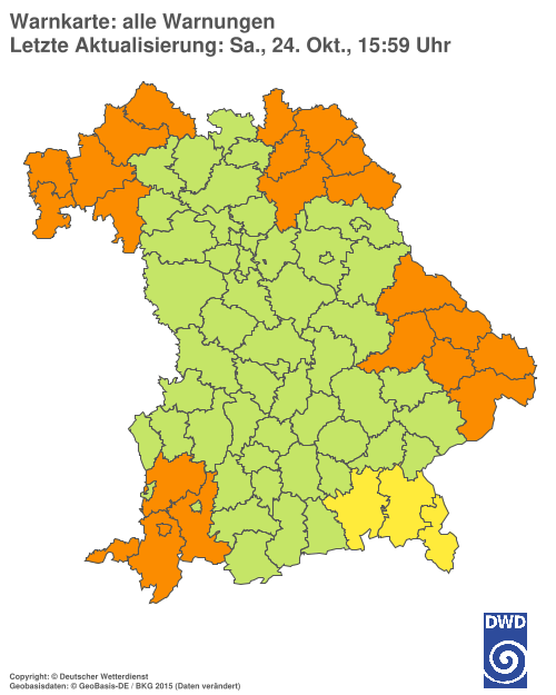 Aktuelle Wetterwarnungen für  Hannover