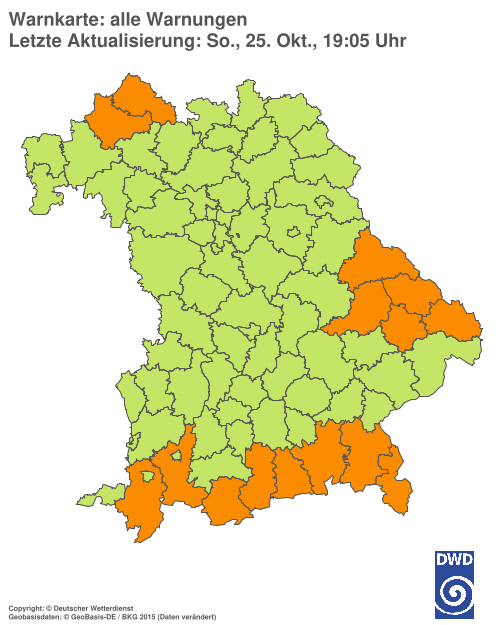 Aktuelle Wetterwarnungen für  Hannover