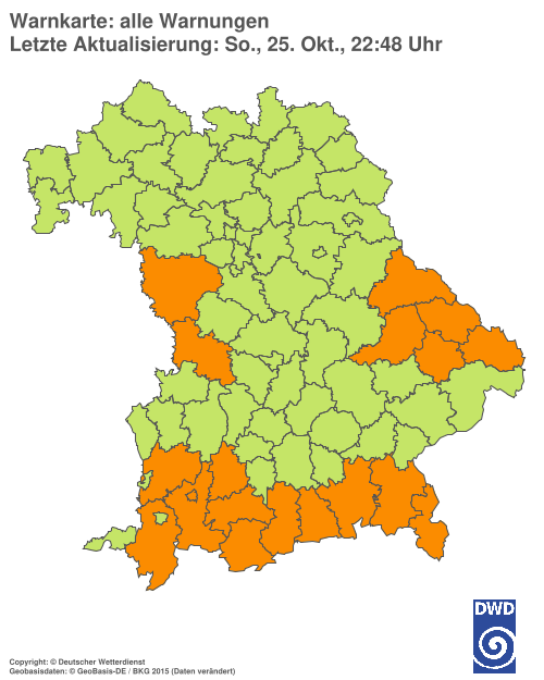 Aktuelle Wetterwarnungen für  Hannover