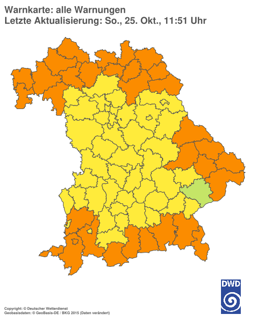 Aktuelle Wetterwarnungen für  Hannover