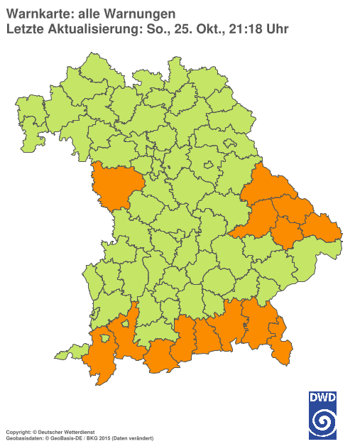 Aktuelle Wetterwarnungen für  Hannover