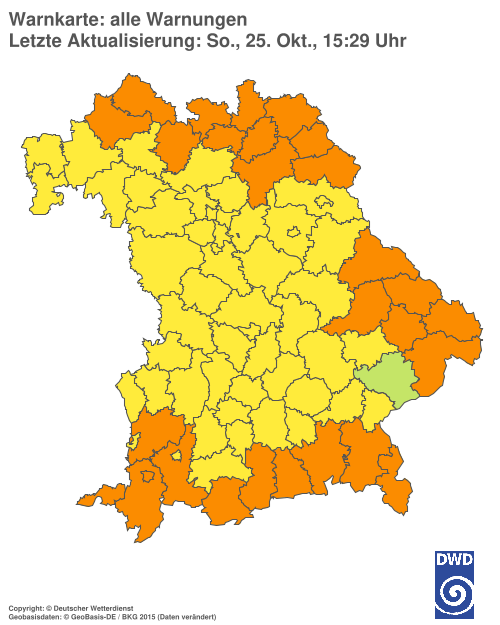 Aktuelle Wetterwarnungen für  Hannover