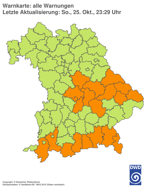 Aktuelle Wetterwarnungen für  Hannover