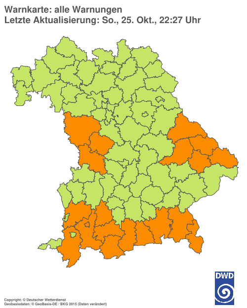 Aktuelle Wetterwarnungen für  Hannover