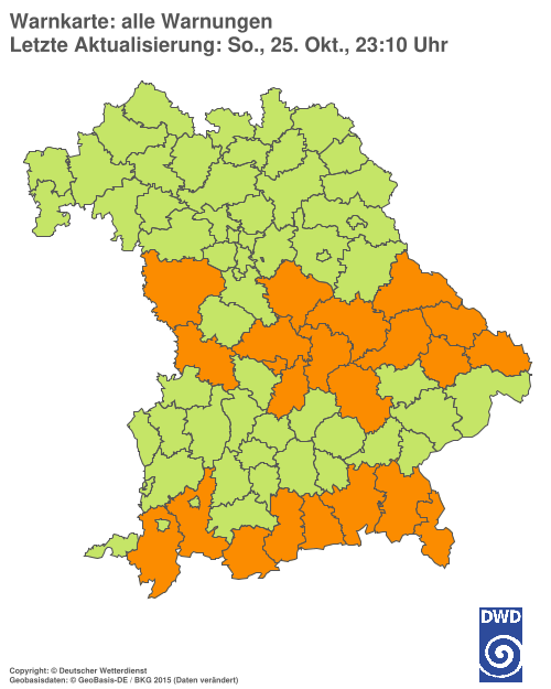 Aktuelle Wetterwarnungen für  Hannover
