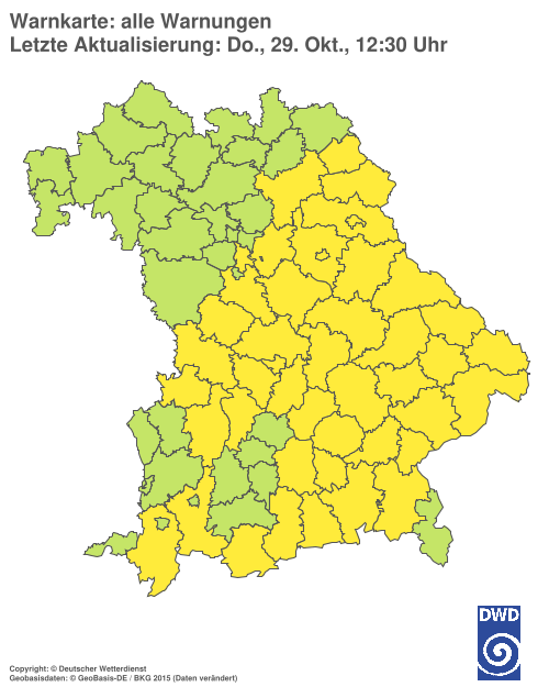 Aktuelle Wetterwarnungen für  Hannover