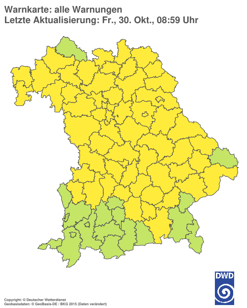 Aktuelle Wetterwarnungen für  Hannover