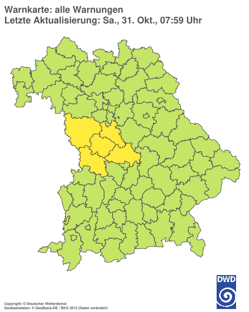 Aktuelle Wetterwarnungen für  Hannover